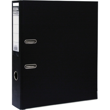 Elba Standard Box File, 6 cm, F4/A4, Black, Polypropylene/Pressboard
