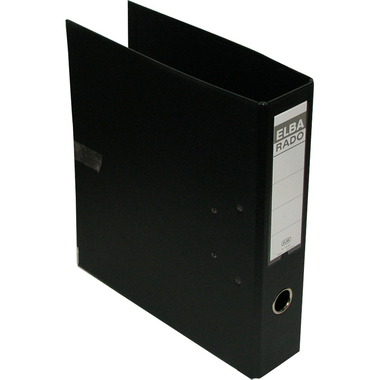 Elba Standard Box File, 6 cm, A4, Black, PVC Material