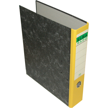 Elba Standard Box File, 6 cm, F4/A4, Yellow, Pressboard