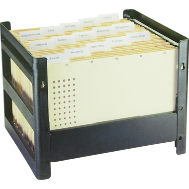 Elba Rack Go Fix Hanging File Folder Box, A4, Brown