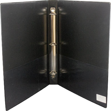 روكو 3 حلقات O ملف، 1.00 بوصة، A4، كرتون‎/‎بلاستيك، اسود