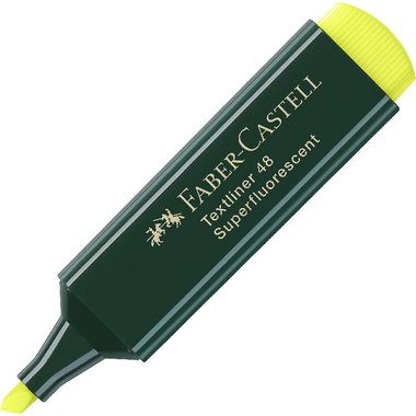 Faber-Castell TextLiner 48 Highlighter, 1.2 - 5 mm Chisel Tip, Yellow