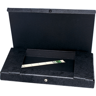 ايلبا ملف وثائق، 24‎ X ‎31‎.5‎ X ‎2‎ cm، كرتون، اسود