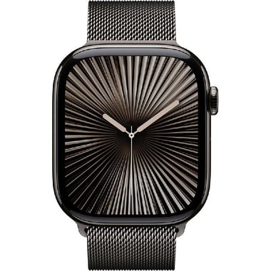 Apple Watch Series 10 42 Smartwatch, GPS + Cellular, Slate Titanium Case, Slate Milanese Loop, One Size