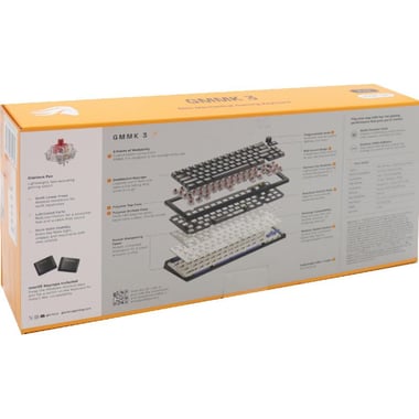 Glorious GMMK 3 65% Mechanical Gaming Keyboard, Wired, for Windows 10 or Later/macOS 10.11 or Later, Black