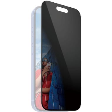 PanzerGlass Ultra-Wide Fit Smartphone Screen Protector, Tempered Glass, Privacy, for iPhone 16/iPhone 15