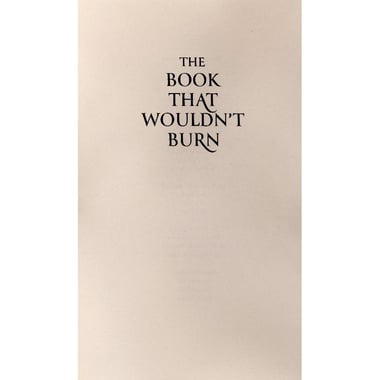 Book That Wouldn't Burn