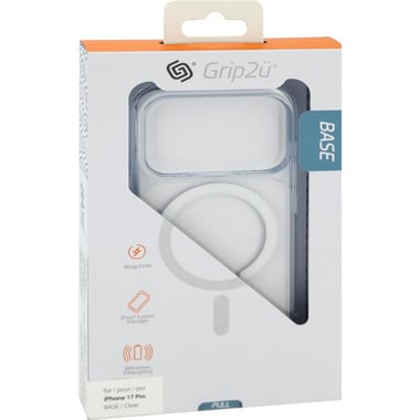 Grip2u Base Back Cover Mobile Case with MagSafe, for iPhone Air, Clear