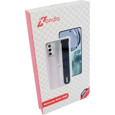 Xonda Back Cover Mobile Case with Strap, for Motorola moto g62, Clear