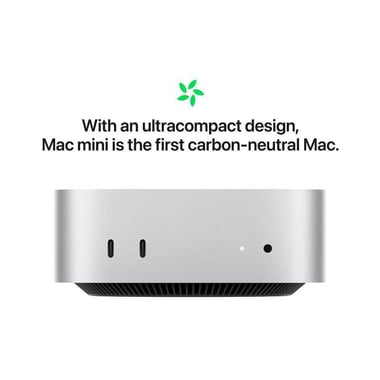 Apple Mac mini CPU, Apple Intelligence, M4 10-core CPU, 24 GB RAM, 10-core GPU, 512 GB SSD