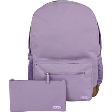 Roco Basic Classic Backpack with Accessory, for 15" (Device), Light Purple