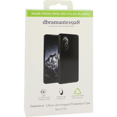 DBRAMANTE1928 Greenland Back Cover Mobile Case, for HUAWEI nova 9 SE, Night Black