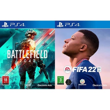 FIFA 22 + Battlefield 2042 Bundle, PlayStation 4 (Games), Assorted Genre, Blu-ray Disc