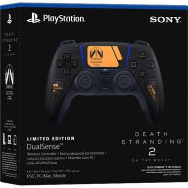 سوني دوال سينس * Death Stranding ‎2‎: اصدار محدود On the Beach وحدة تحكم، لاسلكي متوافقة مع بلايستيشن 5، اسود