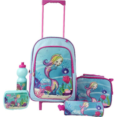 Roco Mermaid 5-in-1 Value Set Trolley Bag with Accessory, Green