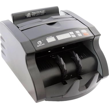 Baijia BJ-02E Banknote Counter, 1000 Notes/Minute, 200 Notes - Stacker Capacity, for All Currencies (Sorted) - No Detection Feature, Black