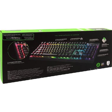 Razer BlackWidow V4 X Green Switch Chroma RGB Gaming Mechanical Keyboard, Wired, for Apple Laptop/Desktop Computer/Gaming Desktop Computer/CPU/Gaming CPU, Black