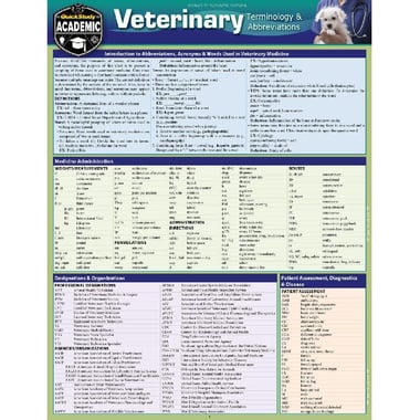 Veterinary Terminology & Abbreviations (Quick Study Academic)