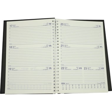Roco 2026 Design 6, Weekly Diary, Gregorian/Hijri Weekly, A5
