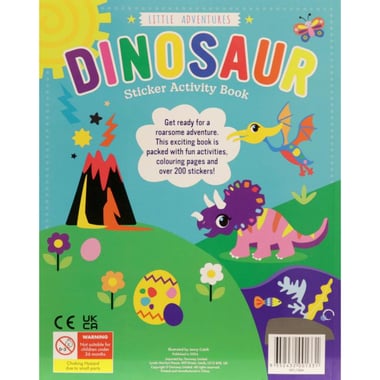 Little Adventures: Dinosaur Sticker Activity Book - Over 200 Stickers