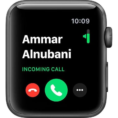 Apple Watch Series 3 42 Nike+ Smartwatch, GPS, 42 mm (Diameter), Space Grey Aluminum Case, Anthracite/Black Nike Sport Band
