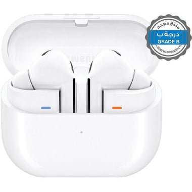 Renewed Grade B Samsung Galaxy Buds3 Pro Earbuds, Active Noise Cancelling, Bluetooth, USB-C, Built-in Microphone, White