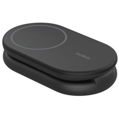Belkin BoostCharge 2-in-1 Wireless Charging Foldable Stand with Magnetic, Qi2, 15 Watts, Black