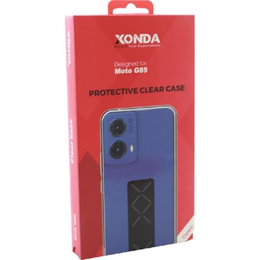 Xonda Back Cover Mobile Case with Strap, for Motorola moto g85 5G, Clear
