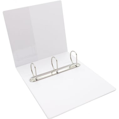 Roco 3 "D" Ring Presentation Binder, 2.50 in ( 6.35 cm ), A4, Plastic/Pressboard, White