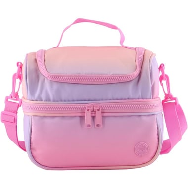 Atrium Big Zipper Lunch Bag, Gradient, Pink/Purple