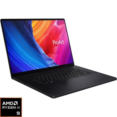 Asus ProArt Laptop, AI with CoPilot+, 16", AMD Ryzen AI, 32 GB RAM, 1 TB, Windows 11 Home, NVIDIA GeForce 8 GB