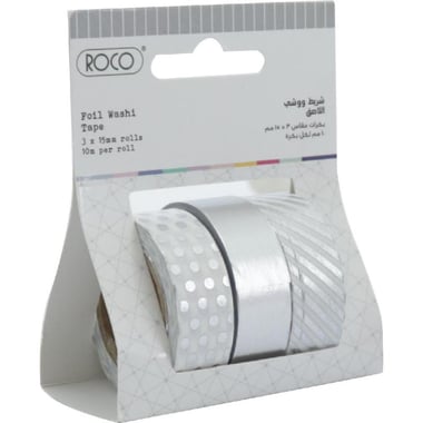 Roco Washi Tapes, Foil, Assorted Color