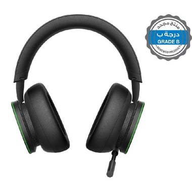 Renewed Grade B Microsoft Stereo Gaming Headset, Wireless, USB (Charging), Rotating Microphone, Black