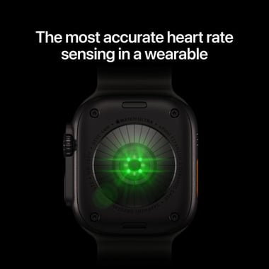 Apple Watch Ultra 4 Smartwatch, GPS + Cellular, Natural Titanium Case, Desert Alpine Loop, Medium