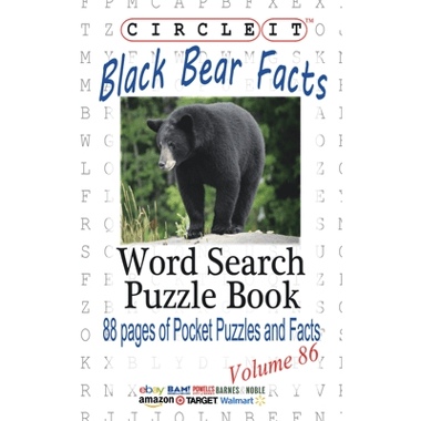 Circle It, Black Bear Facts, Word Search, Puzzle Book