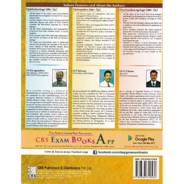 Ophthalmology Orthopedics Otorhinolar yngology