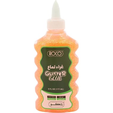 Roco Glitter Glue, Metallic Orange