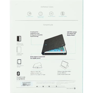 Raptic 2-in-1 Bundle Tablet Case with Screen Protector, for iPad Pro 10.5 - 2017, Black