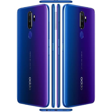 اوبو ايه 9 2020، 128 جيجابايت، 8 جيجابايت رام، أرجواني فضائي 4‎G LTE، كوالكوم SM6150