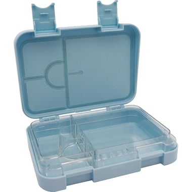 Royal Falcon Lunch Box, Slant Open Mount with 3 Compartments, Cyan