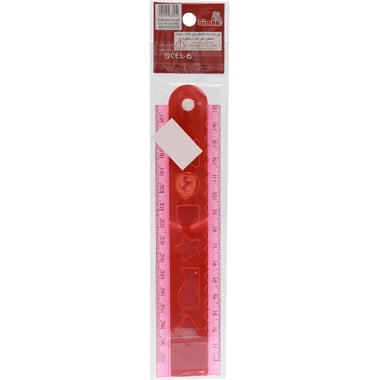 Ferrari Polo Ruler, Adjustable, 12" (30 cm), 12" (30 cm), Plastic