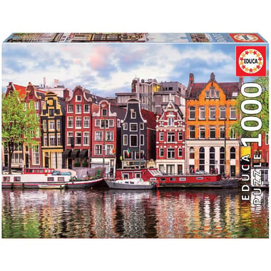 Educa 1000 Dancing Houses, Amsterdam Picture Puzzle, 1000 Pieces, 14 Years and Above