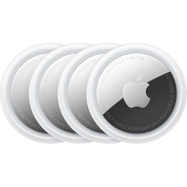 Apple AirTag 4-pack Multi-function Item Locator, for iPhone/iPad, White