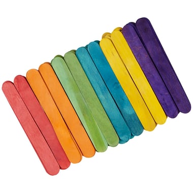 Hygloss Popsicle 4.5" (150 Pieces), Sticks Craft, Assorted Color