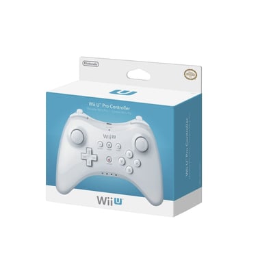 Nintendo Pro Controller, Wireless, for Wii/Wii U, White