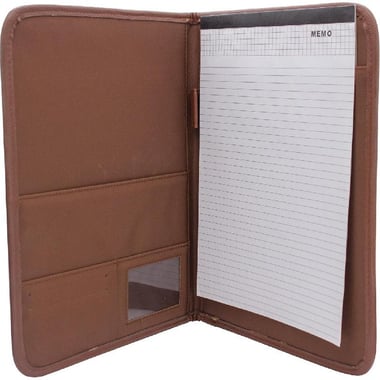 Pad Holder, 5 Pocket, A4, Brown