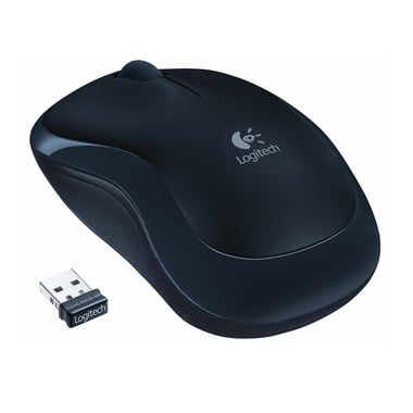 Logitech M175, Mouse, Wireless, Optical, Black