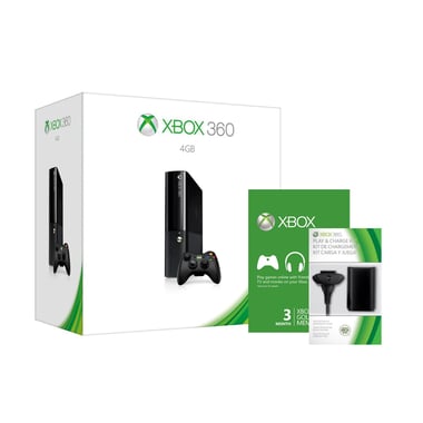 Microsoft Xbox 360, E, 4 GB, Black