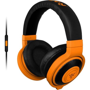 Razer Kraken Mobile Gaming Headset, Wired, 3.5 mm Connector, In-line Microphone, Orange