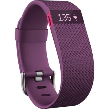 Fitbit Charge HR Fitness Band (Large) Smartphone Fitness Accessory, for Smartphone/Tablet PC - 5G Support/Tablet PC - 4G Support/Wi-Fi Tablet PC, Plum